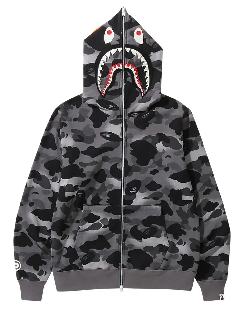 BAPE Shark Camo Hoodie Black